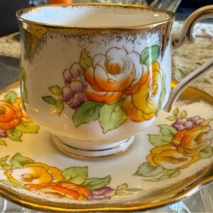 Vintage Royal Albert Crown China Teacup and Saucer from England